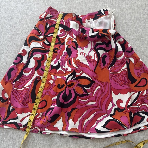 Vintage 100% Silk Skirt Women's 4 Lined A Line Fit & Flare Y2k 90s 60s 70s Retro - Picture 7 of 9